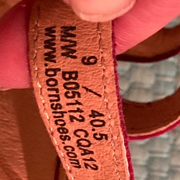 Pink Born Wedge Sandals sz 9 - Picture 4 of 8